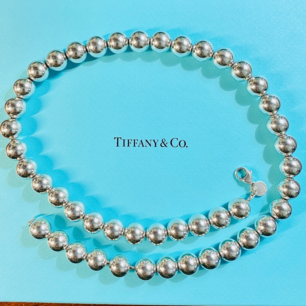 Tiffany & Co HardWear Ball Necklace 10mm 18” Sterling Silver 925 57g - Picture 5 of 9